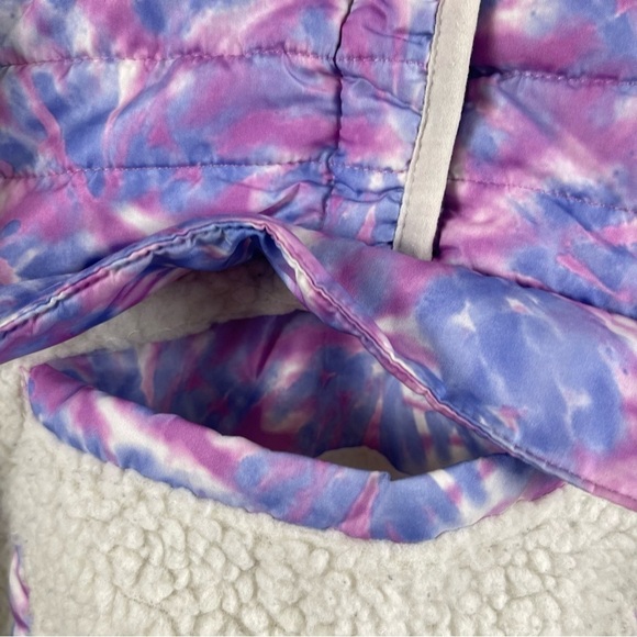 1 Madison 18 Months Sherpa Outdoor Pullover Tie Dye Hiking Camping Fleece Boho - Picture 4 of 10